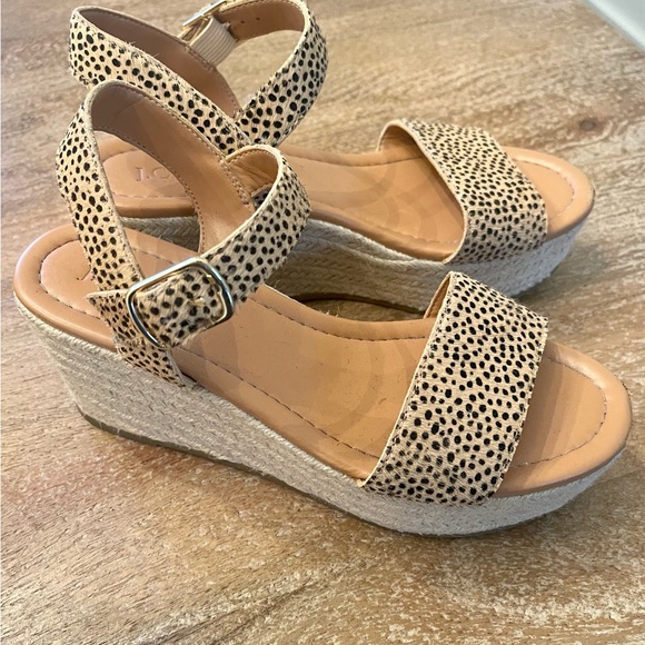 J Crew Factory Cheetah Wedges - Picture 1 of 2